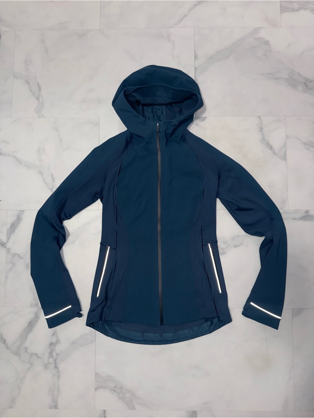 Lululemon Athletica Women's Hooded Zip-Front Jacket - Deep Teal
